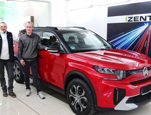 Bild: Februar 2026: Herzlichen Glückwunsch Herr Häussler zu Ihrem neuen Auto.
